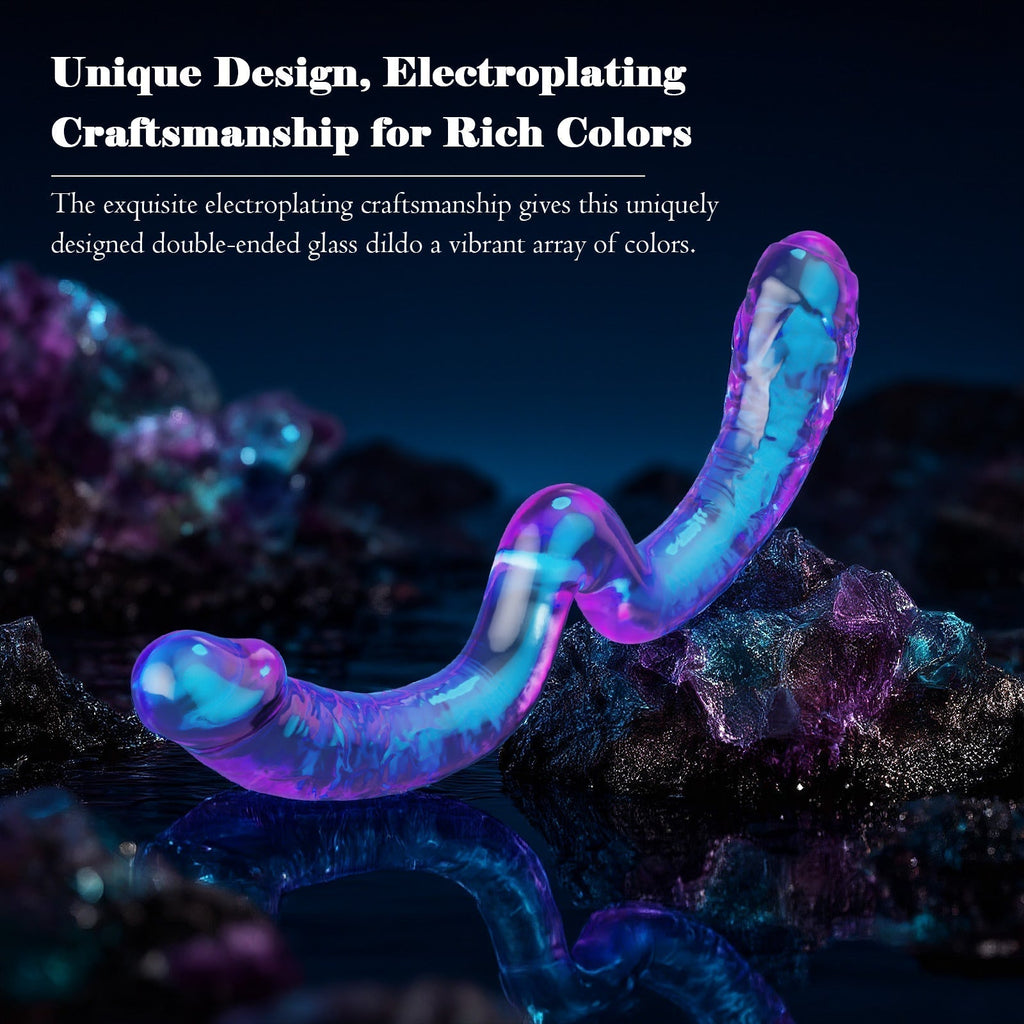 Double-ended Glass Dildo for G-Spot & P-Spot