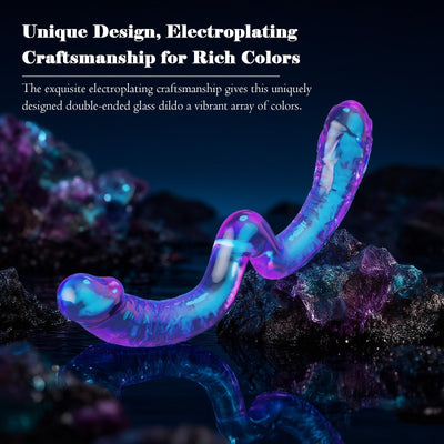 Double-ended Glass Dildo for G-Spot & P-Spot