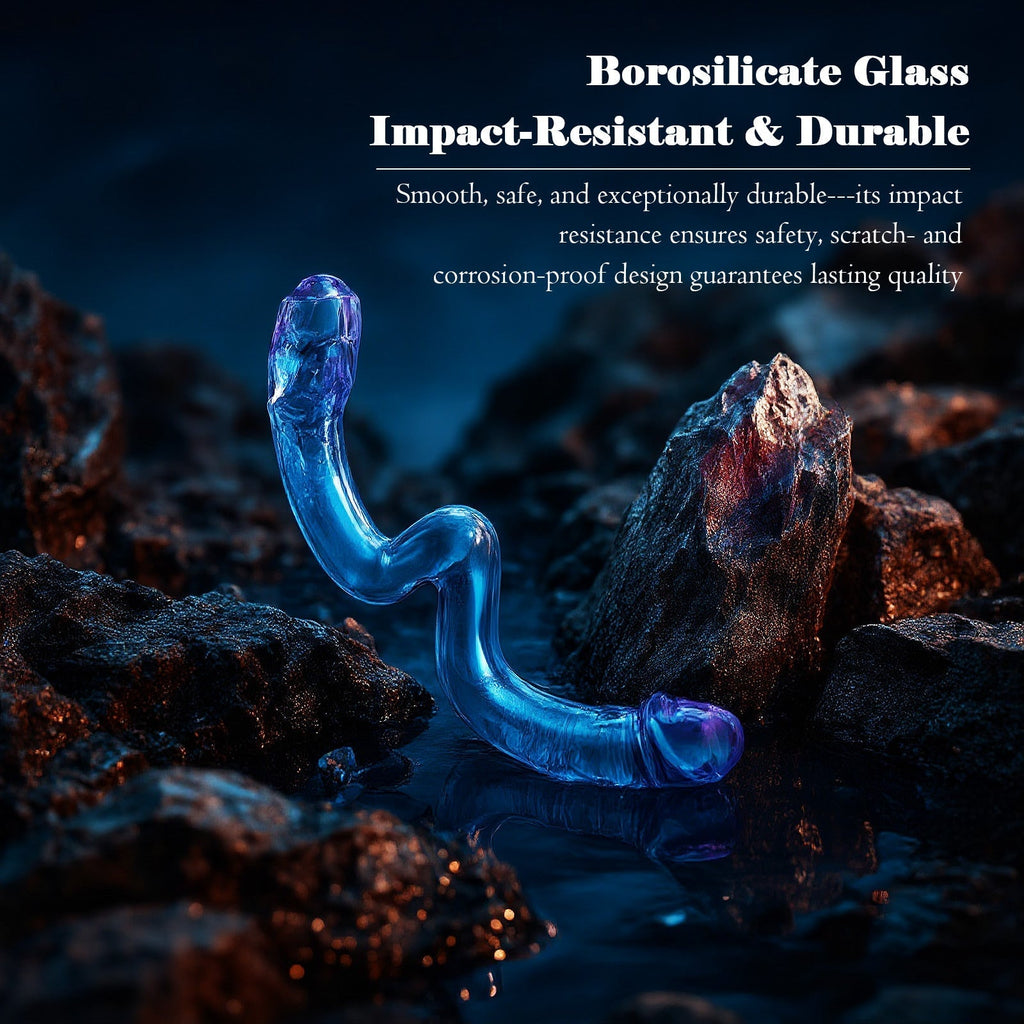 Double-ended Glass Dildo for G-Spot & P-Spot