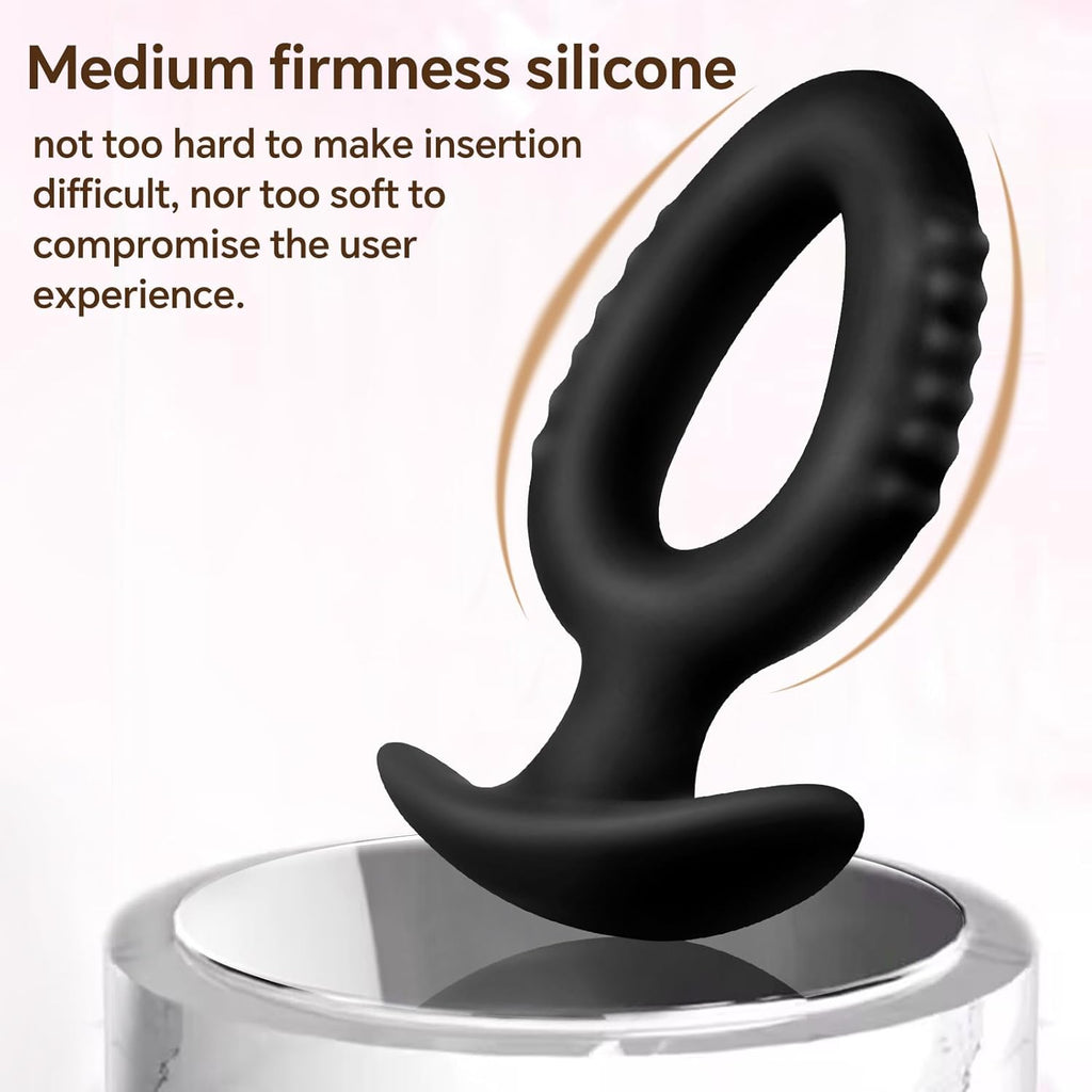 Three-piece anal plug set – hollow silicone anal plug set, suitable for beginners to advanced training, made of soft, flexible, and safe materials, with a conical design