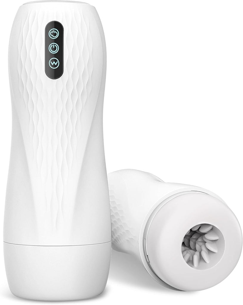 Portable artificial vagina and oral sex simulator, featuring 5 suction modes and 10 vibration modes