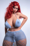 US Stock Adaline 163cm M12 Silicone ROS Head BBW Sex Doll TPE Body Movable Jaw Oral Sex Love Doll