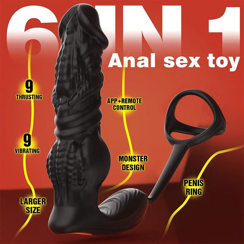 Upgrade Fast Thrusting 6-in-1 Prostate Massager with Remote Control and APP