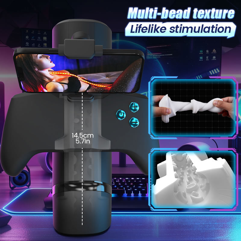 Turbo - Thrust 10-Mode Stroker – Interactive Gamepad Design with Adjustable Phone Stand