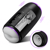 Selena - 8 Slap Tongue-Lick Male Masturbation with 2 Motors Vibration Massage Stroker
