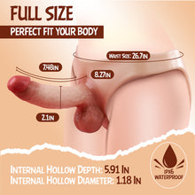 Load image into Gallery viewer, Strap-on Dildo Silicone Wearable Hollow Dildos Panties With 7.48'' Realistic Penis