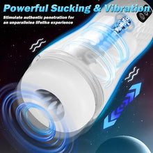 Load image into Gallery viewer, Portable artificial vagina and oral sex simulator, featuring 5 suction modes and 10 vibration modes