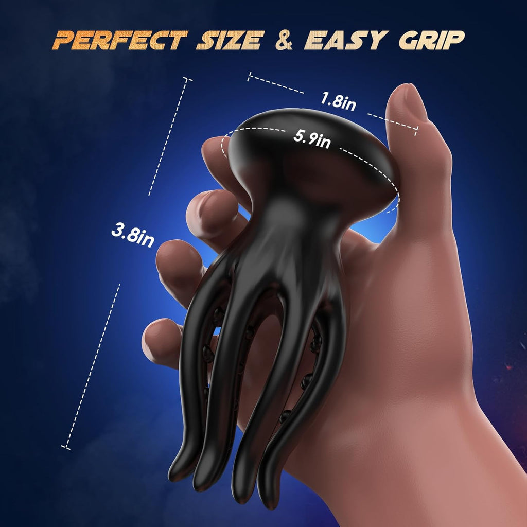 Male Sex Toys for Men Tentacle Shaped Penis Vibrator - Male Masturbator Couples Sex Toy with 10 Vibrating 360° Wrapping for Glans Clit Nipple Stimulation, Handheld Adult Toys for Men Women