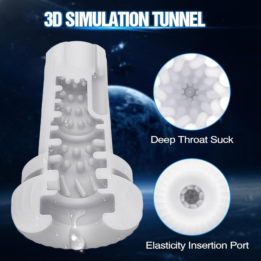 7 Vibrating & 5 Sucking Thrusting LCD Display Automatic Male Masturbator
