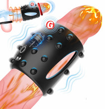 Load image into Gallery viewer, Penis Enlarger Ring Vaginal Extra Stimulation Vibrating Cock Ring
