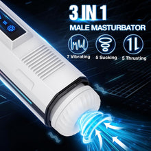 Load image into Gallery viewer, 7 Vibrating &amp; 5 Sucking Thrusting LCD Display Automatic Male Masturbator