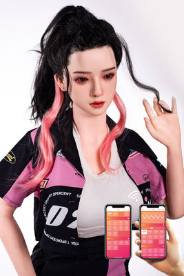 US Stock - RIDMII 163cm Unique Design Muncey Plus Silicone Head App-Controlled Sex Doll TPE Body Medium Boobs Love Doll