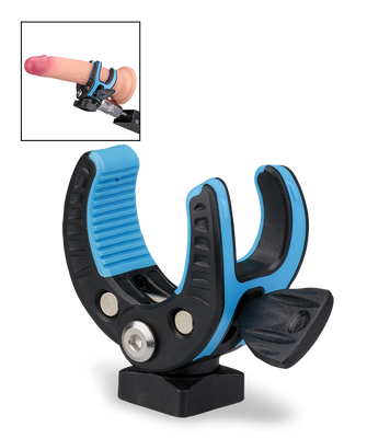 Adjustable clamp attachment for dildo
