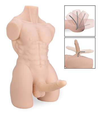 Alessandro male sex torso with anus and bendable penis 20 lb