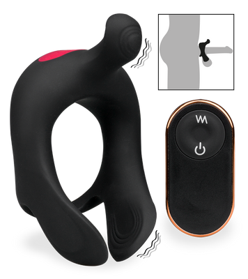 Arto testicle and clit massaging cock ring