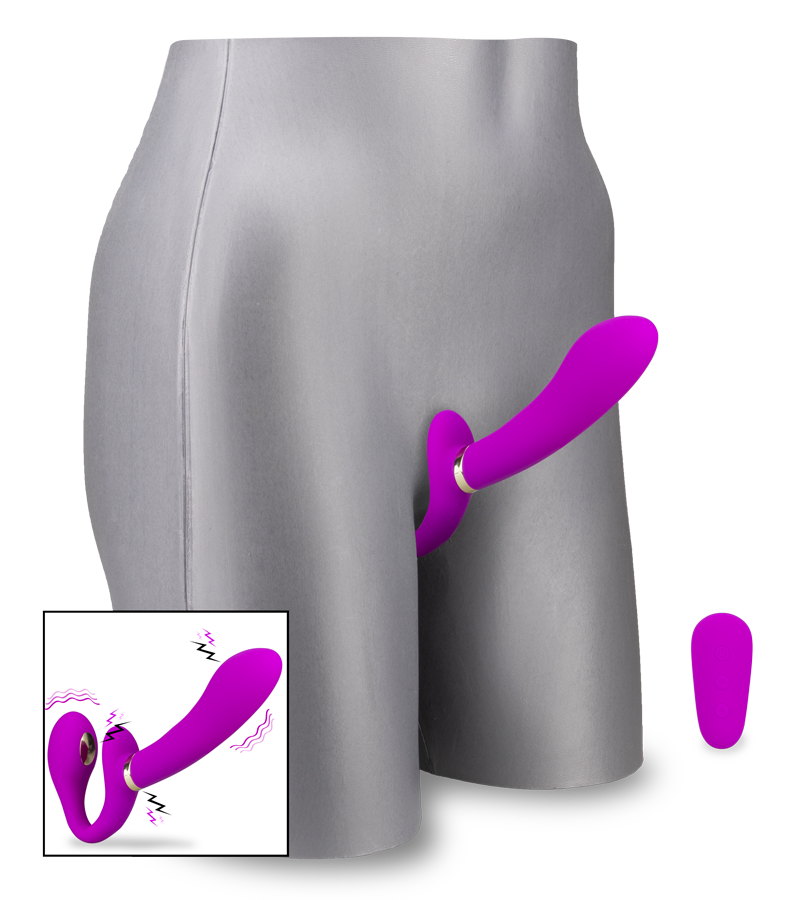 Authority vibrating estim strap on