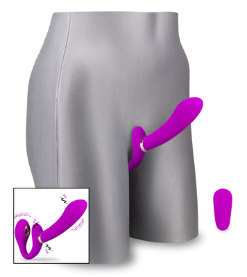 Authority vibrating estim strap on