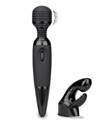 Black Fantasy Wand vibrator 2 heads