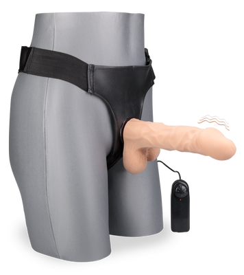 Brody extra-large vibrating strap-on dildo 8.50 in