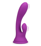 Cuddly suction cup rabbit vibrator