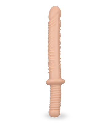 Damocles ribbed double-ended dildo