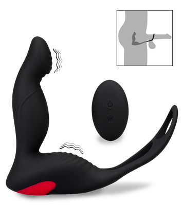 Delight prostate stimulator and double cock ring