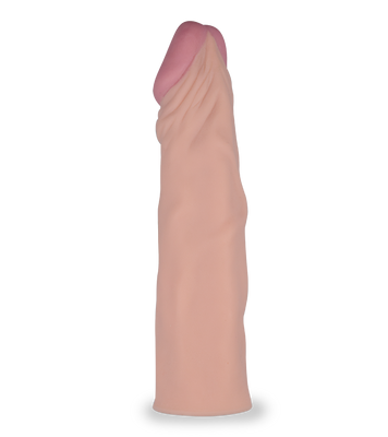 Extra-large realistic penis-enhancing sleeve