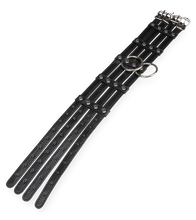 Load image into Gallery viewer, Faux leather collar and leash set