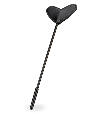Faux leather heart-shaped riding crop 13.00 inches
