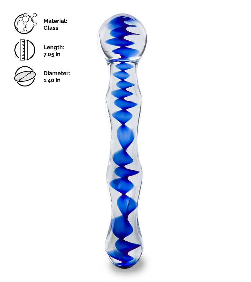 Flood glass dildo