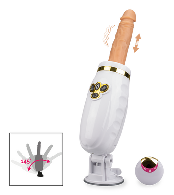 Fucking machine 16 speeds with heated dildo