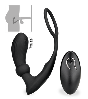 Gio throbbing prostate massager with cock ring