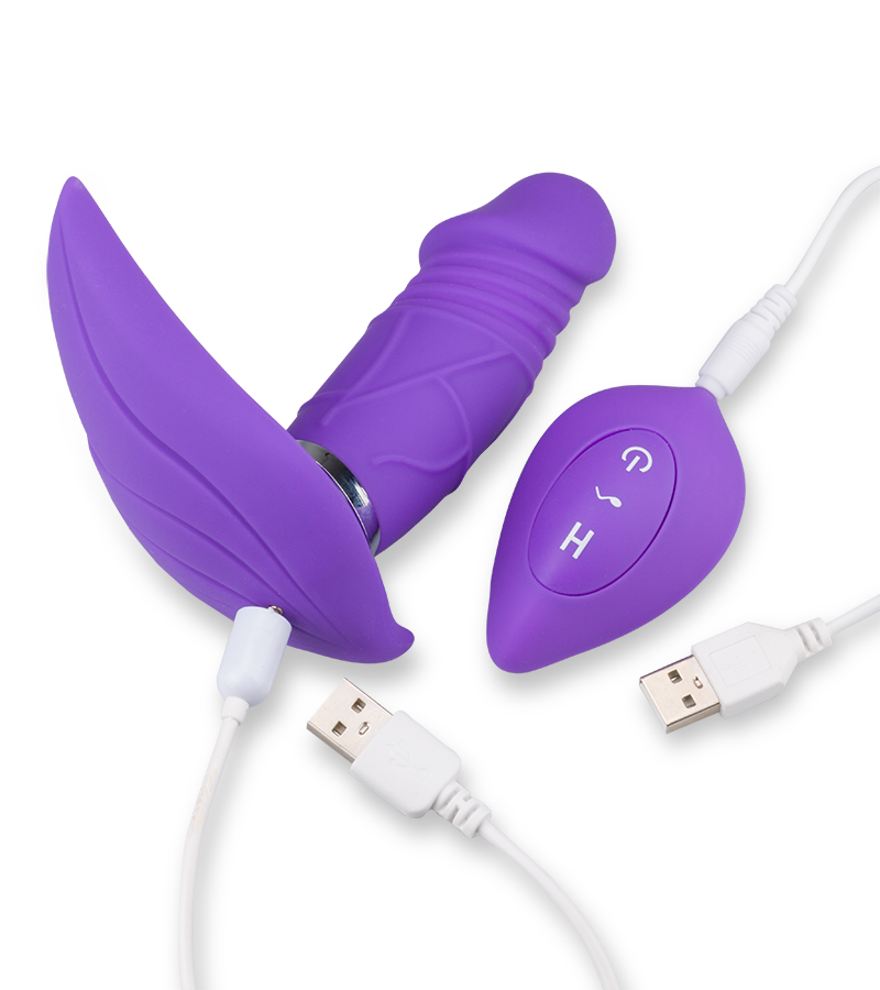 Hilka thrusting vibrating knickers with heating function