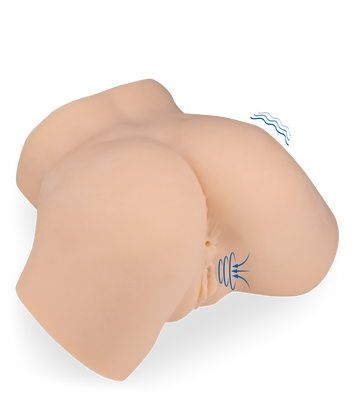 Lauren sucking and vibrating ass masturbator 9 lb