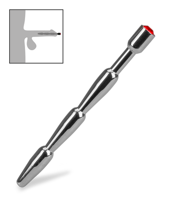 Long rhinestone urethra plug