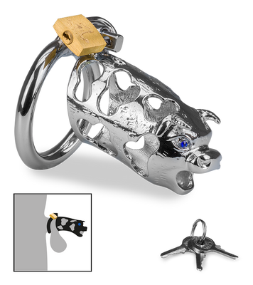 Ox Chinese zodiac penis chastity cage