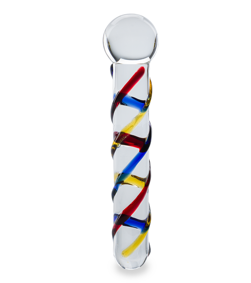 Primary glass dildo