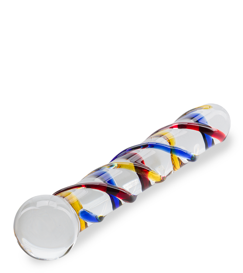 Primary glass dildo