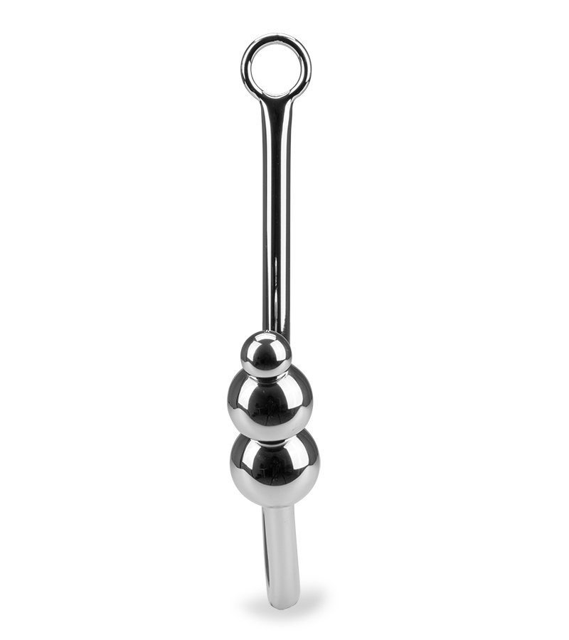Rattlesnake triple-bead anal hook