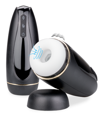 Revolution vibrating and sucking masturbator