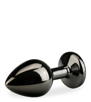 Rosebud gunmetal butt plug size M 88g - 6 colours