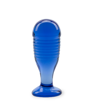 Saturn glass anal plug