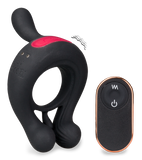 Saturn vibrating clit-stimulating cock ring