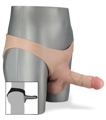 Sean second skin strap-on dildo wide and hollow