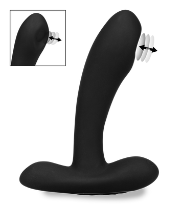 Shell throbbing prostate massager