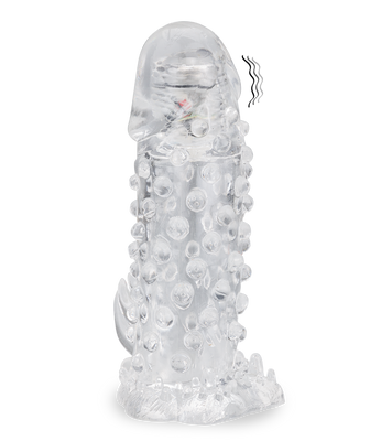 Textured vibrating penis sleeve