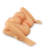 Three-way double realistic vagina and ass