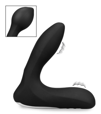 Vibrating inflatable prostate orgasm toy